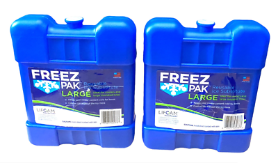 Set of 2 Large Freeze Pak Lifoam Blue