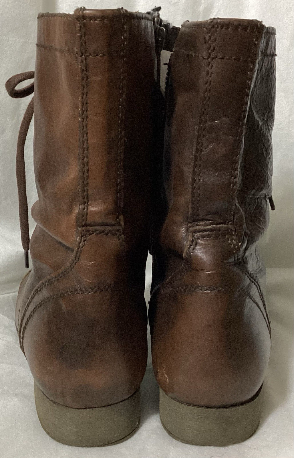 Steve Madden Troops Brown Combat Boots Women Sz 8M