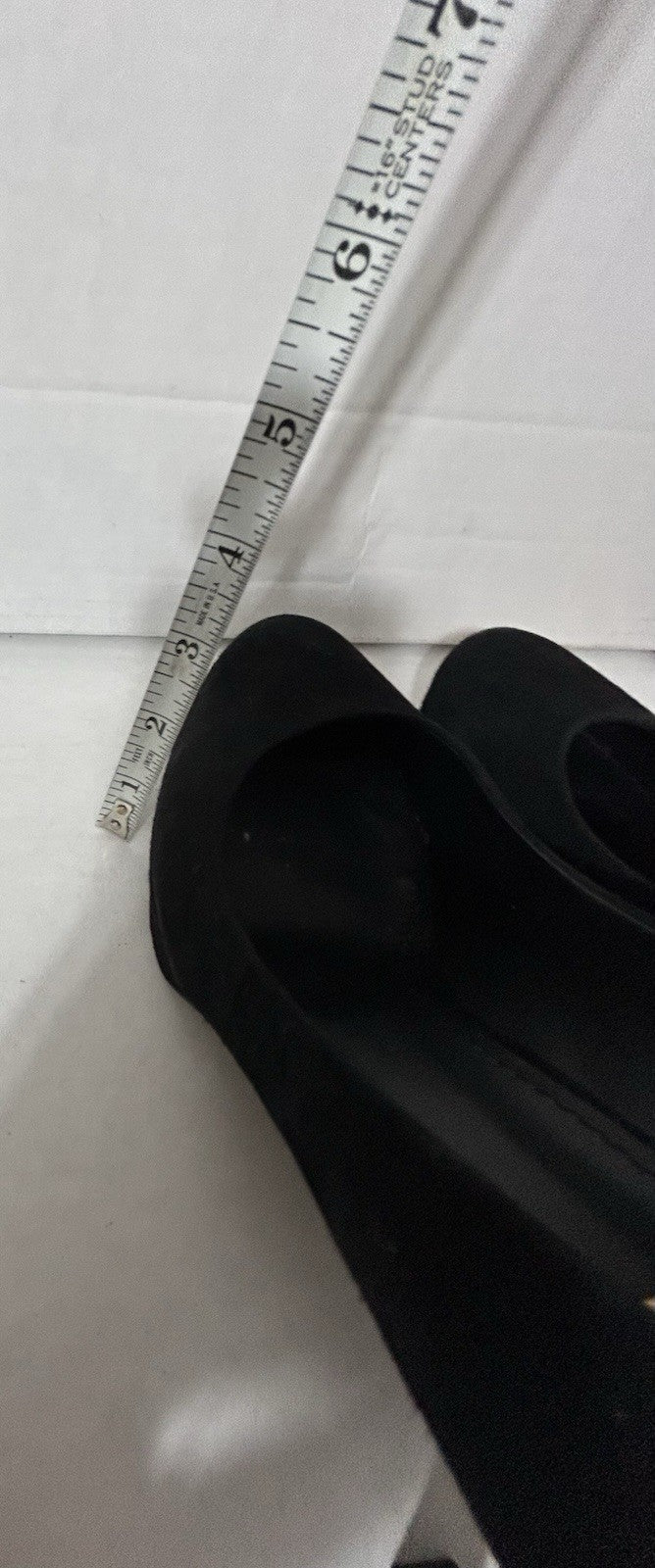 Yves Saint Laurent Women Platform Black Suede Shoes Sz 40.5