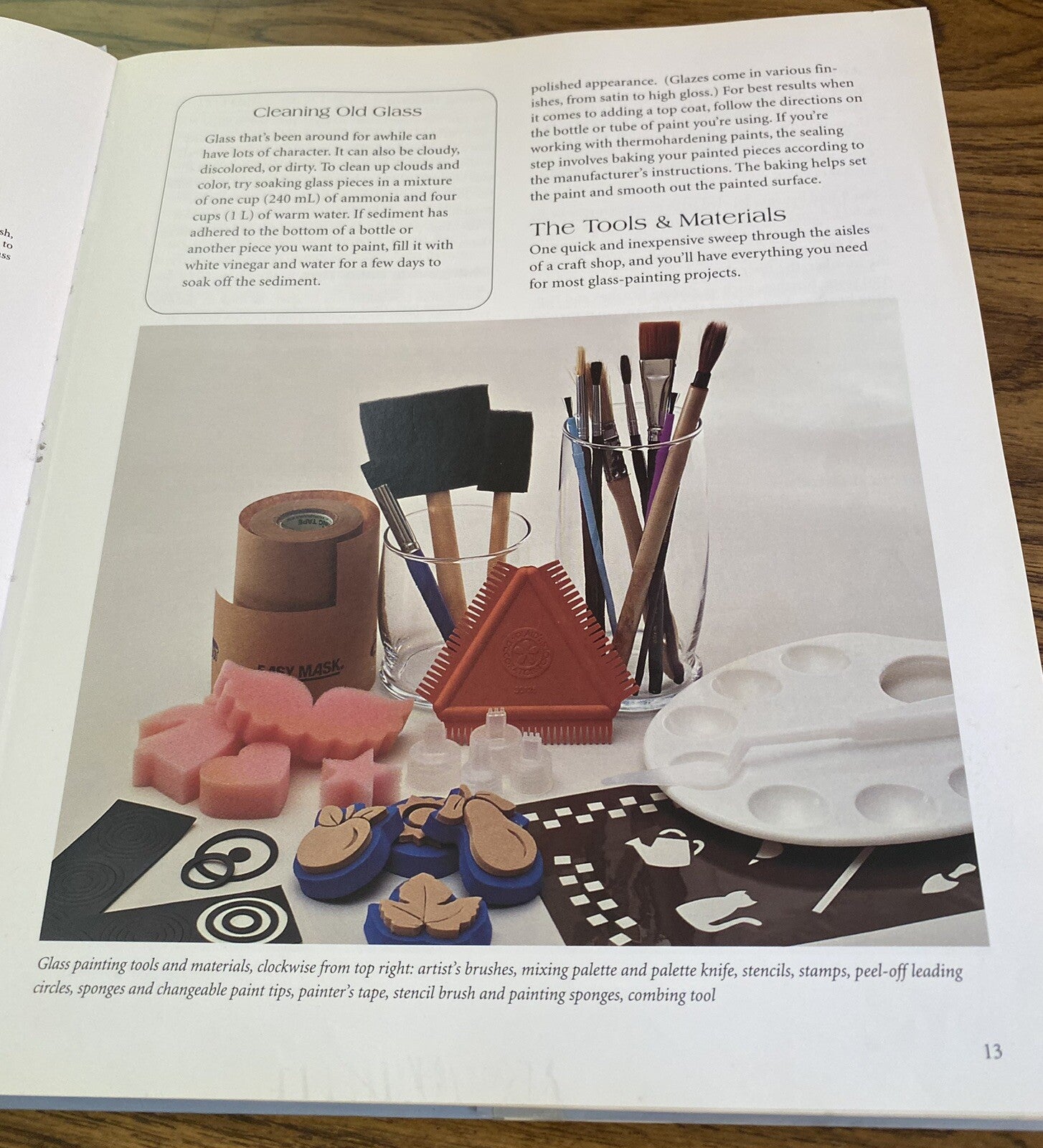 Painting On Glass. Contemporary Designs Simple Techniques Book