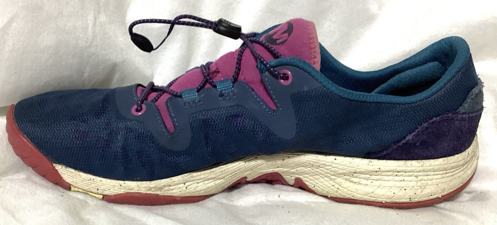Merrell All Out Shine Trail Sneakers Shoes Women Blue/fuschia Size 8