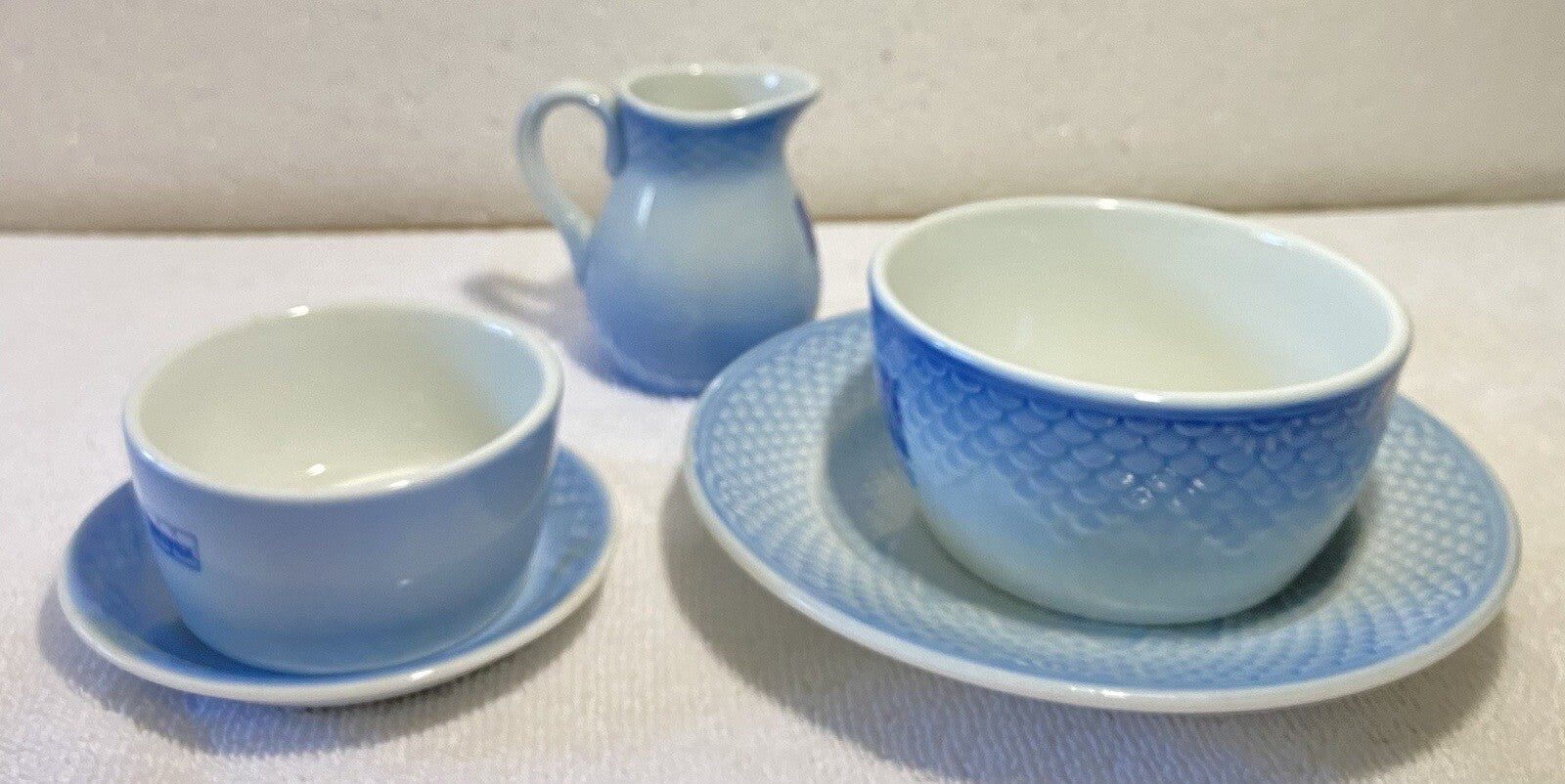 B & G Copenhagen Porcelain 5 Pieces Small Tea Set
