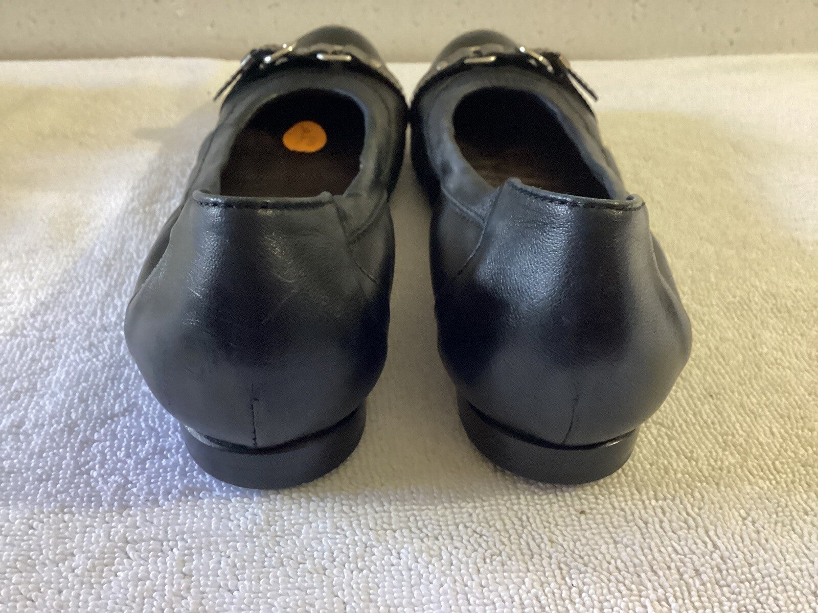 Attilio Guisti Leombruni Black Flats Sz 38.5