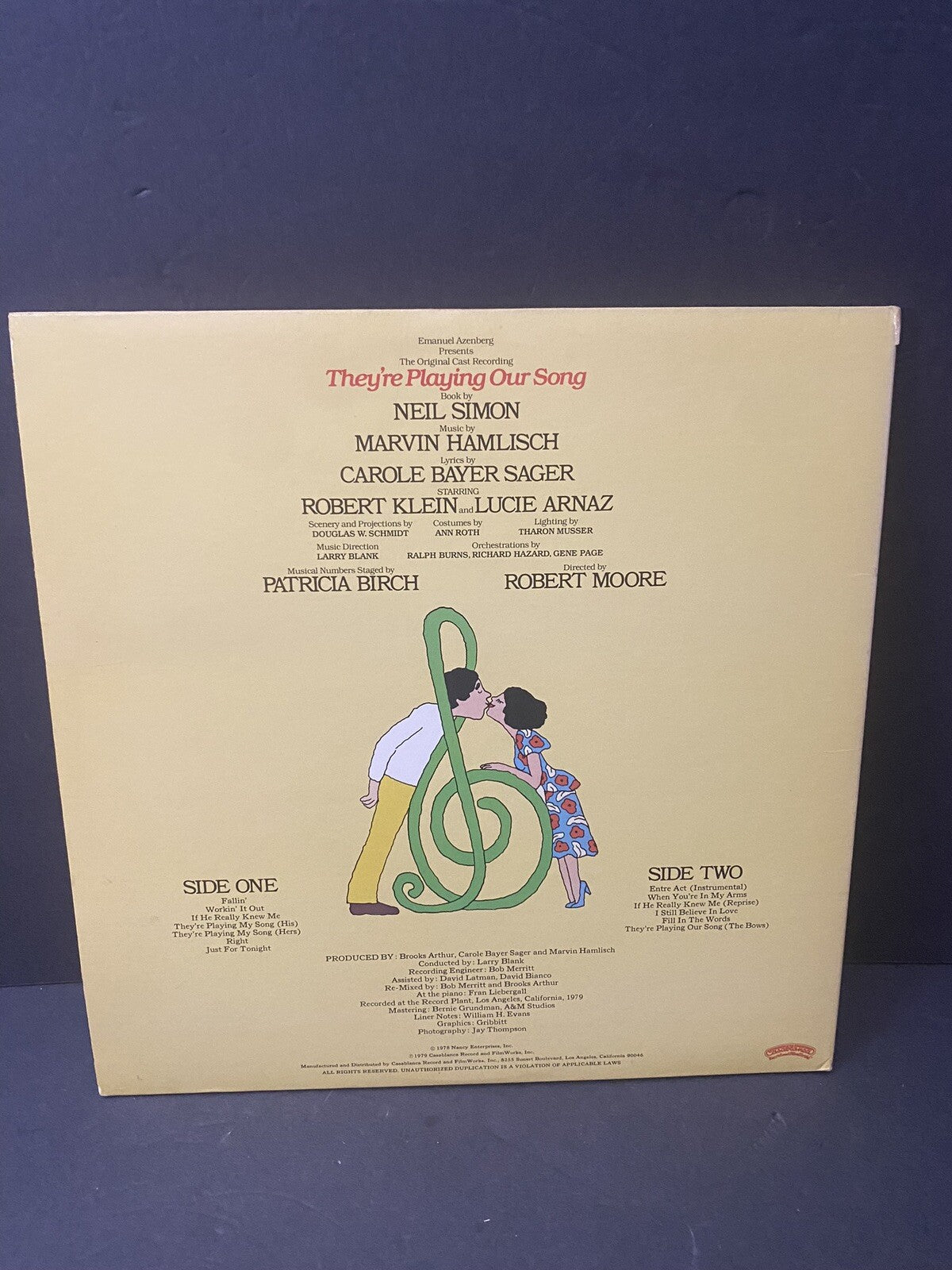 R-51 THEY’RE PLAYING OUR SONG Origional Cast Recording ... NBLP 7141 ... 1979