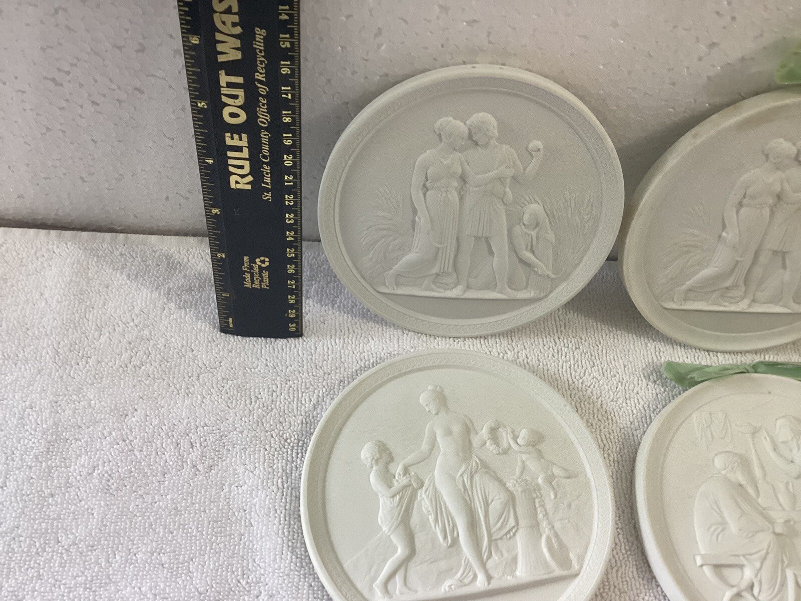 10 Royal Copenhagen Bisque Plates