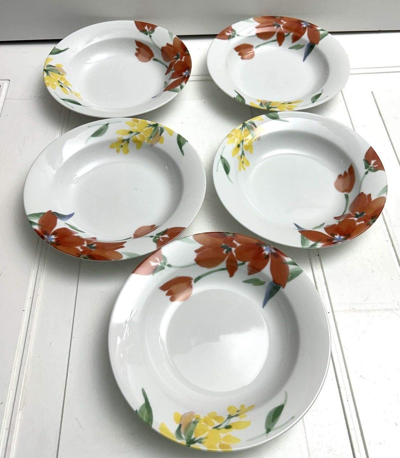 Set Of 5 Soup/Salad Dishes By Vintage Nikko Sweet Meadow Fine China