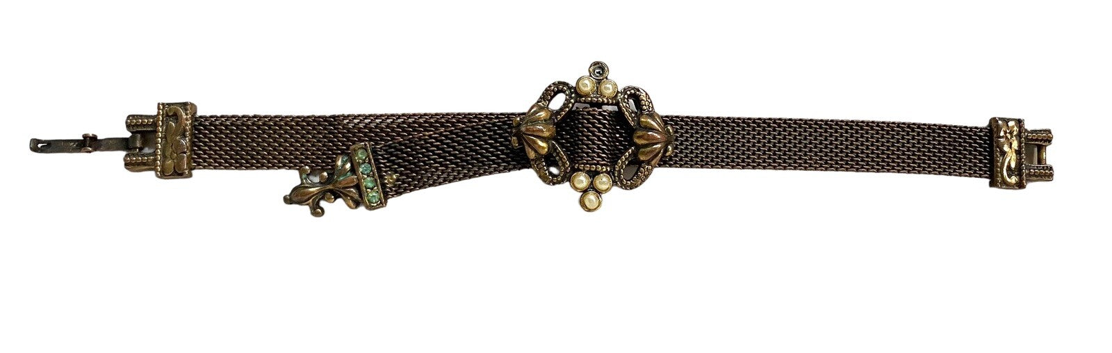 Victorian Bronze Mesh Women Bracelet