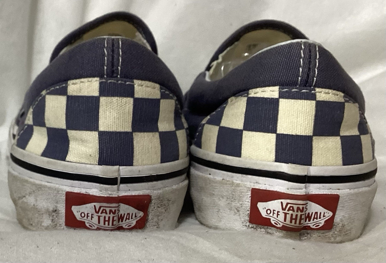 Vans Of The Wall Black & White Sneaker Loafers Sz 5.men/6.5 Women