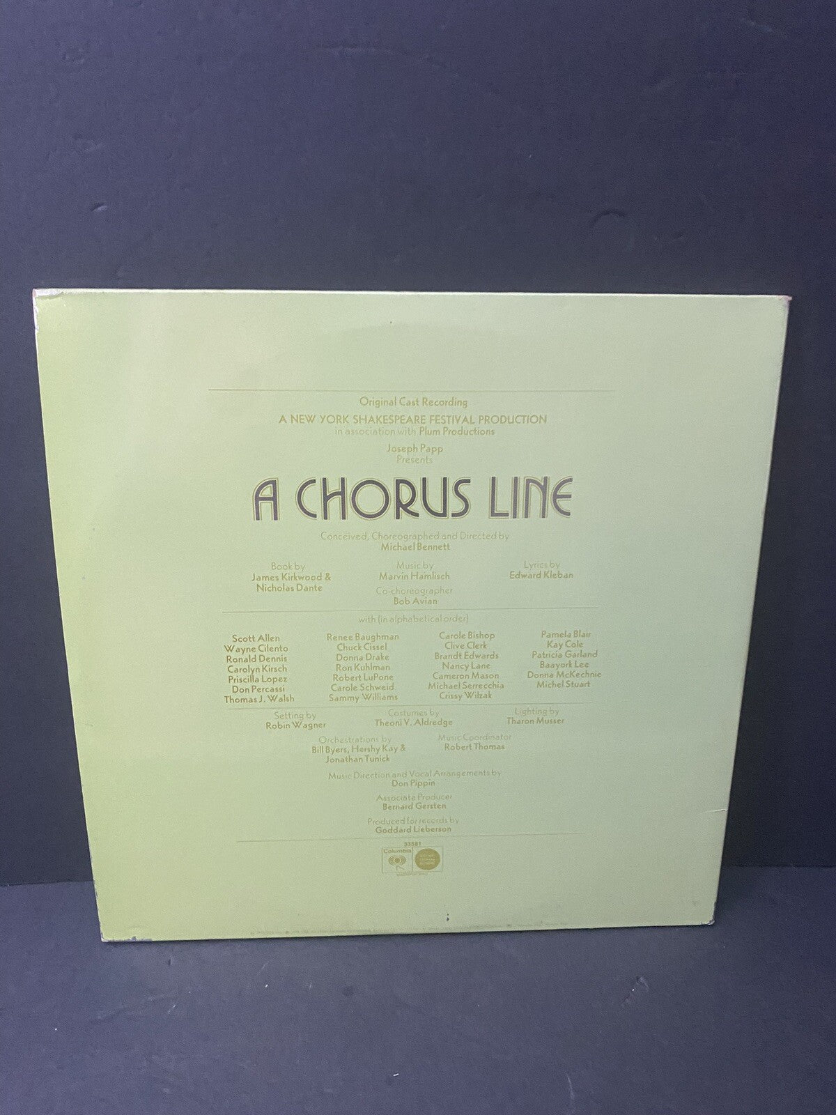 A Chorus Line Vinyl Lp Sealed 1975 Columbia