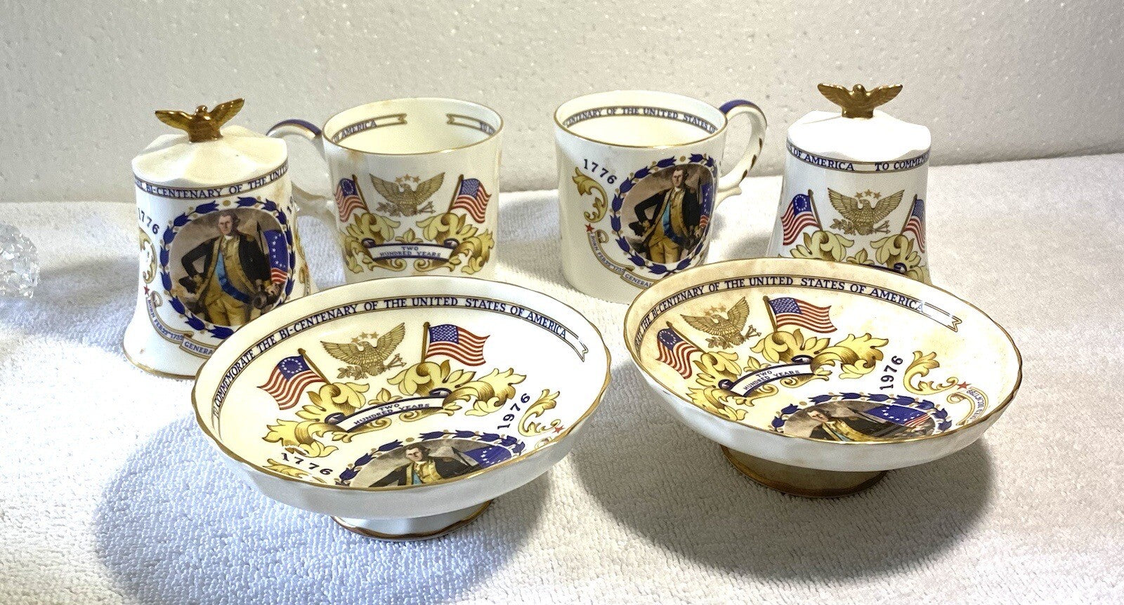 2 Sets Of 3 Ainsley Commemorate The Bi-Centenary Of The United States Of America