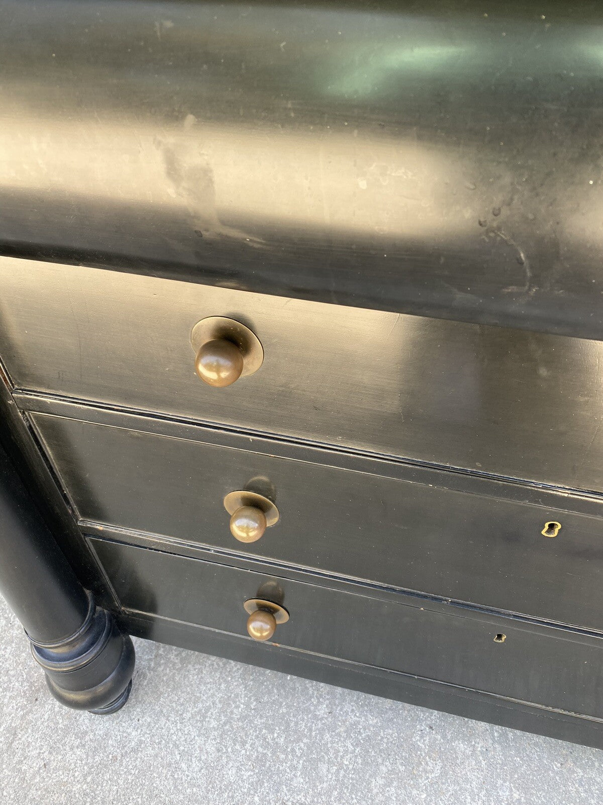 Vintage Black Dresser
