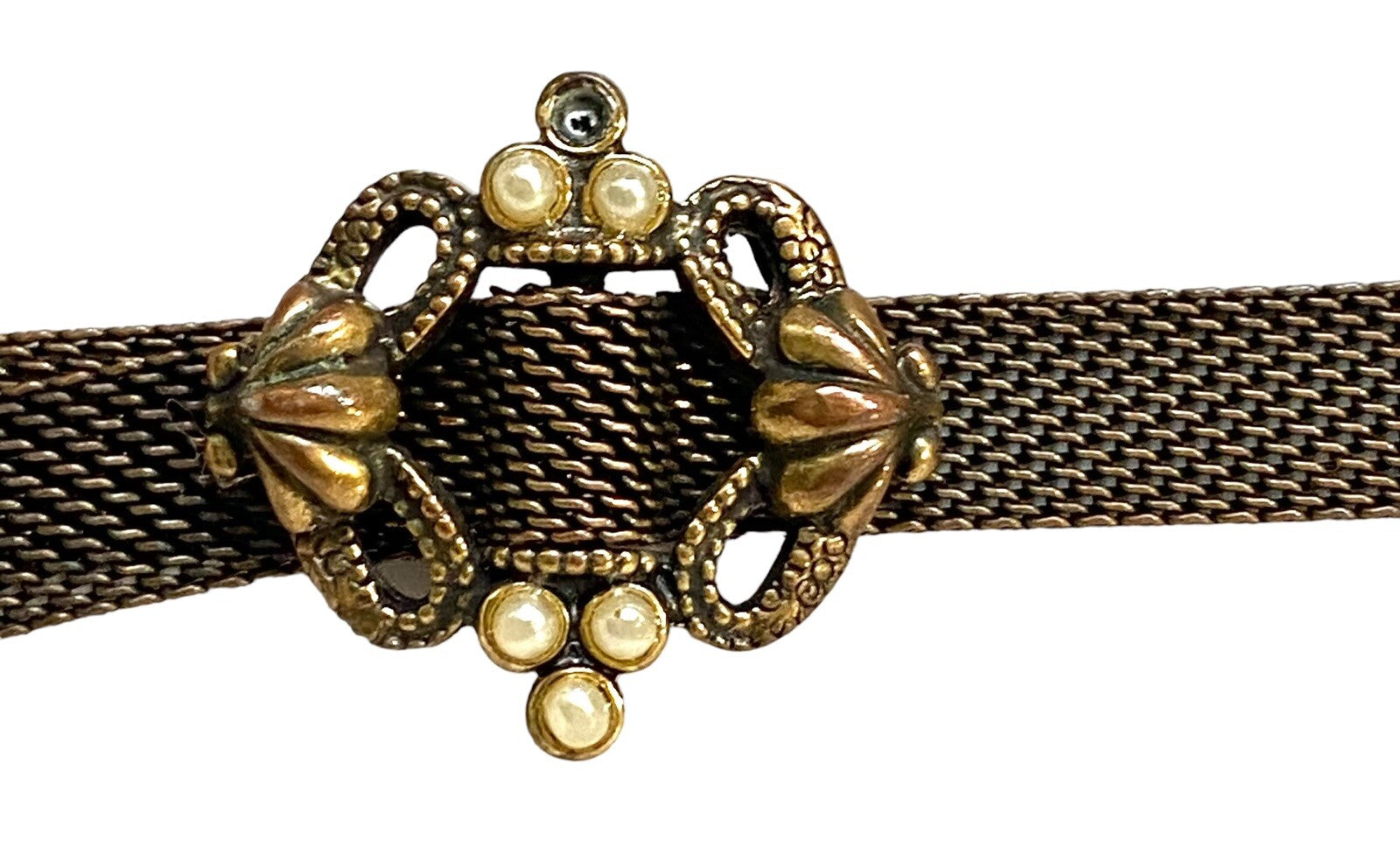 Victorian Bronze Mesh Women Bracelet