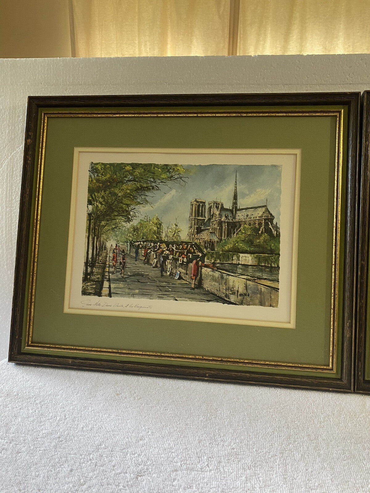 Print Set Of 2 Iconic Mid Century Pedro Vargas Paris Scenes