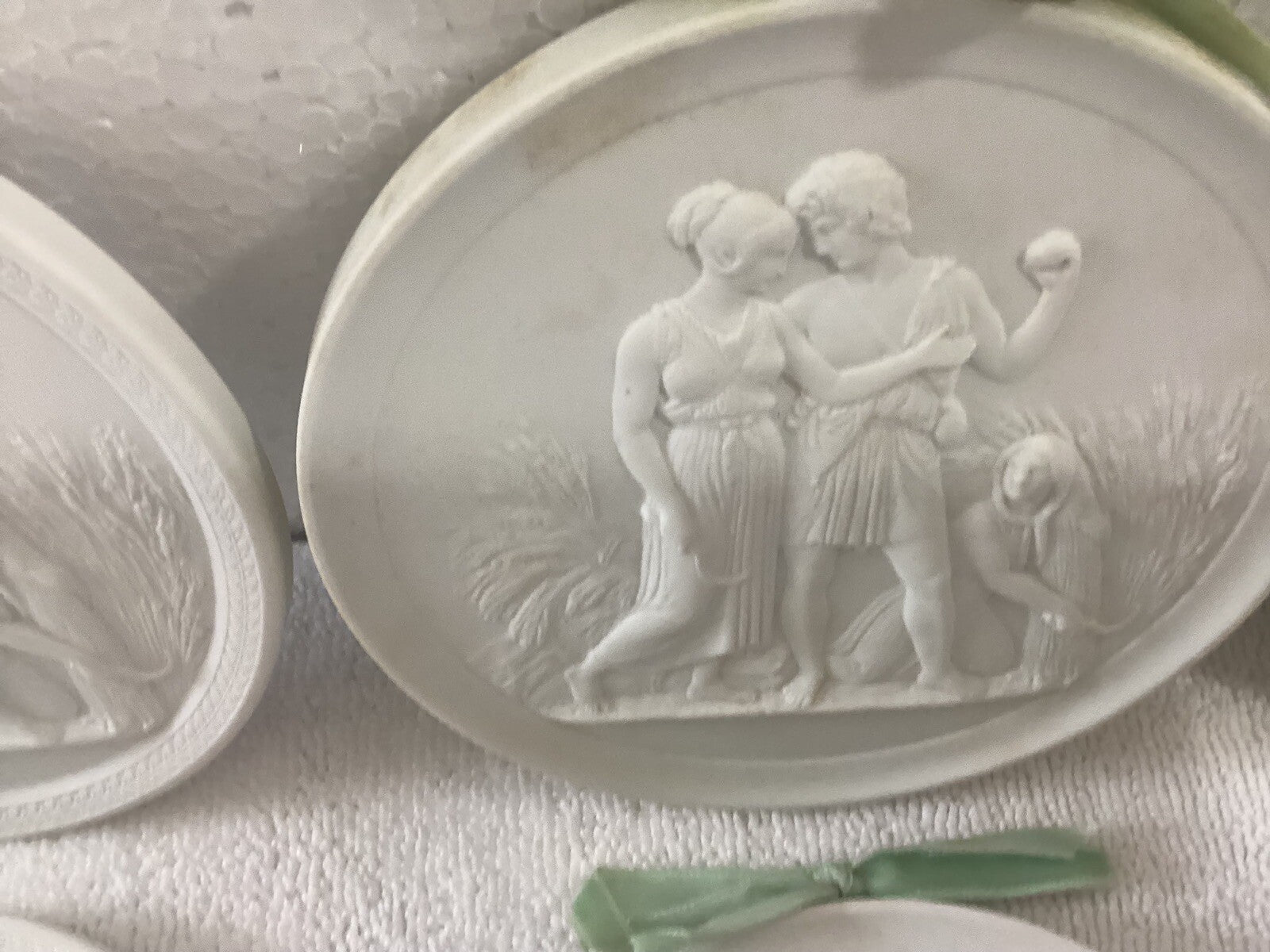 10 Royal Copenhagen Bisque Plates