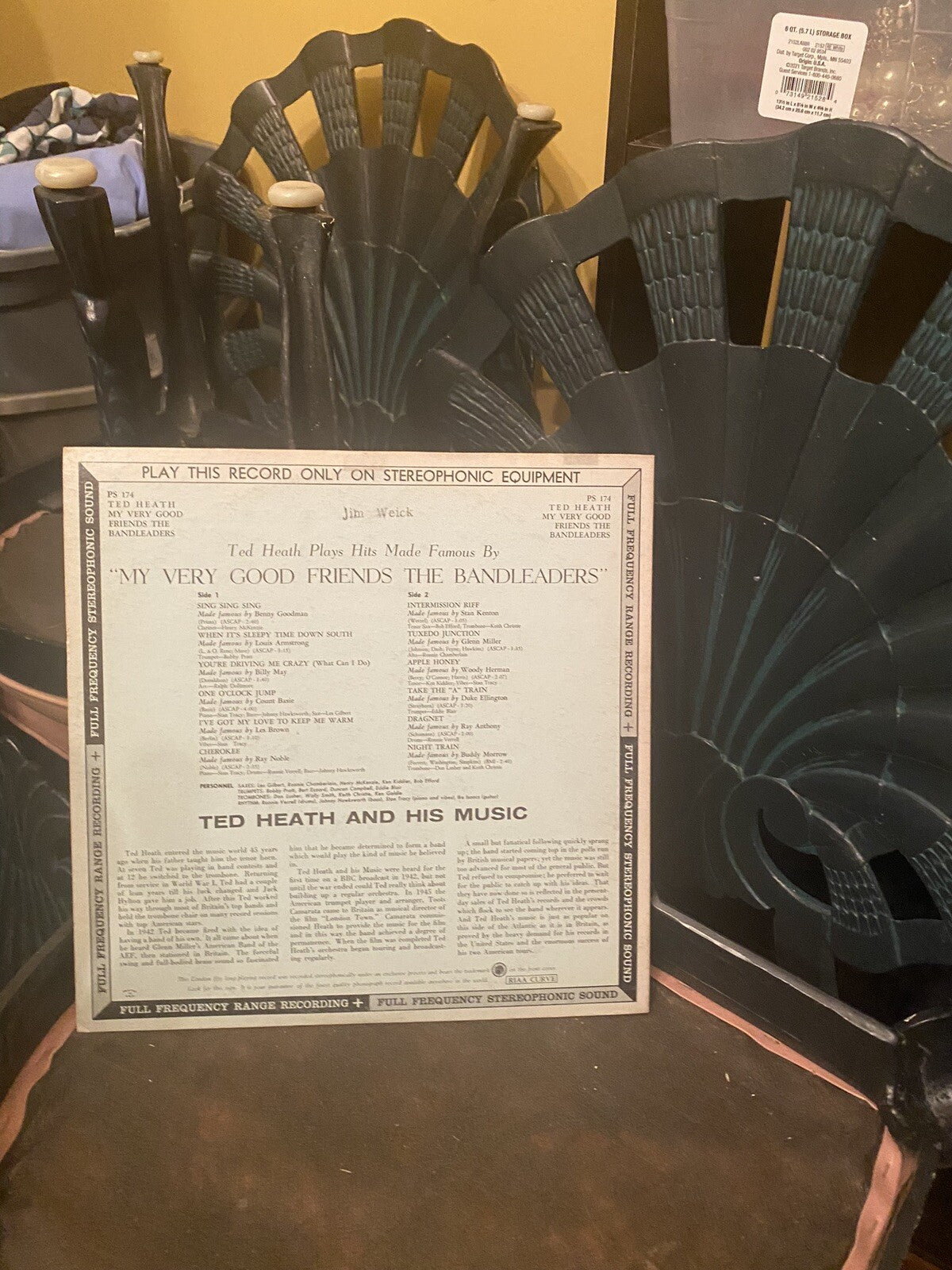 TED HEATH PLAYS HITS MADE FAMOUS BY MY VERY GOOD FRIENDS THE BANDLEADERS VINYL