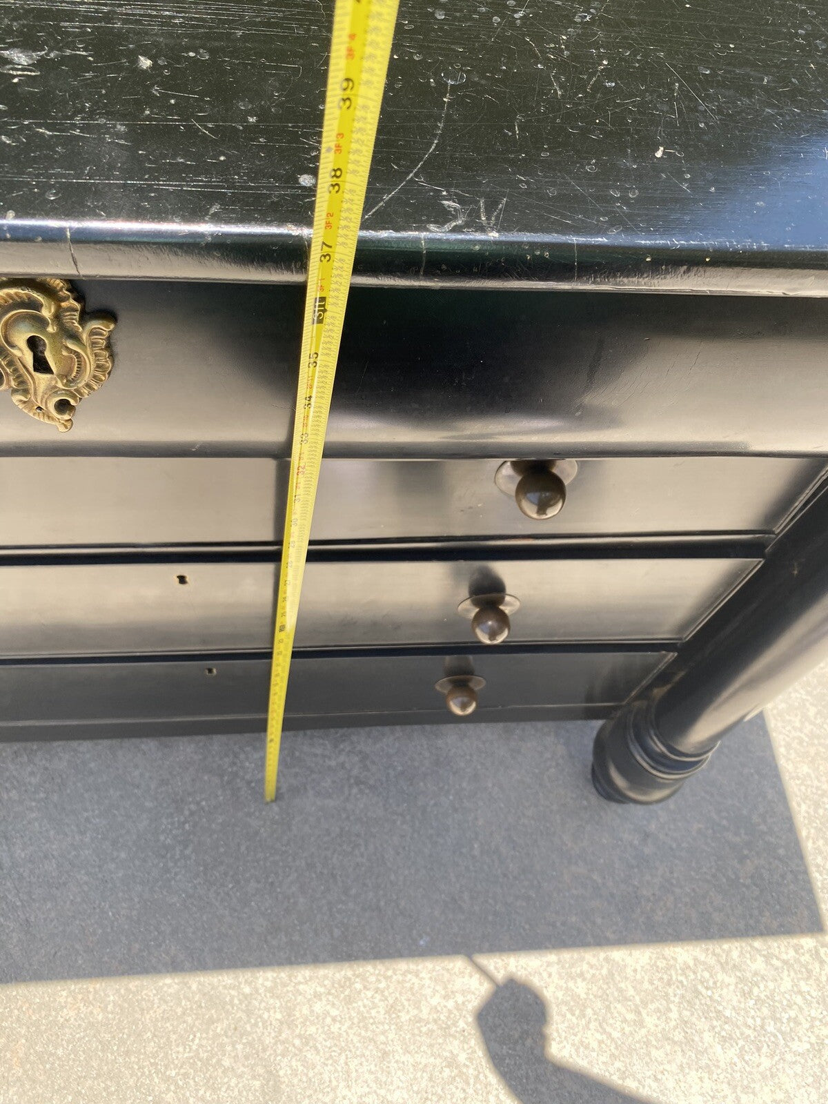Vintage Black Dresser
