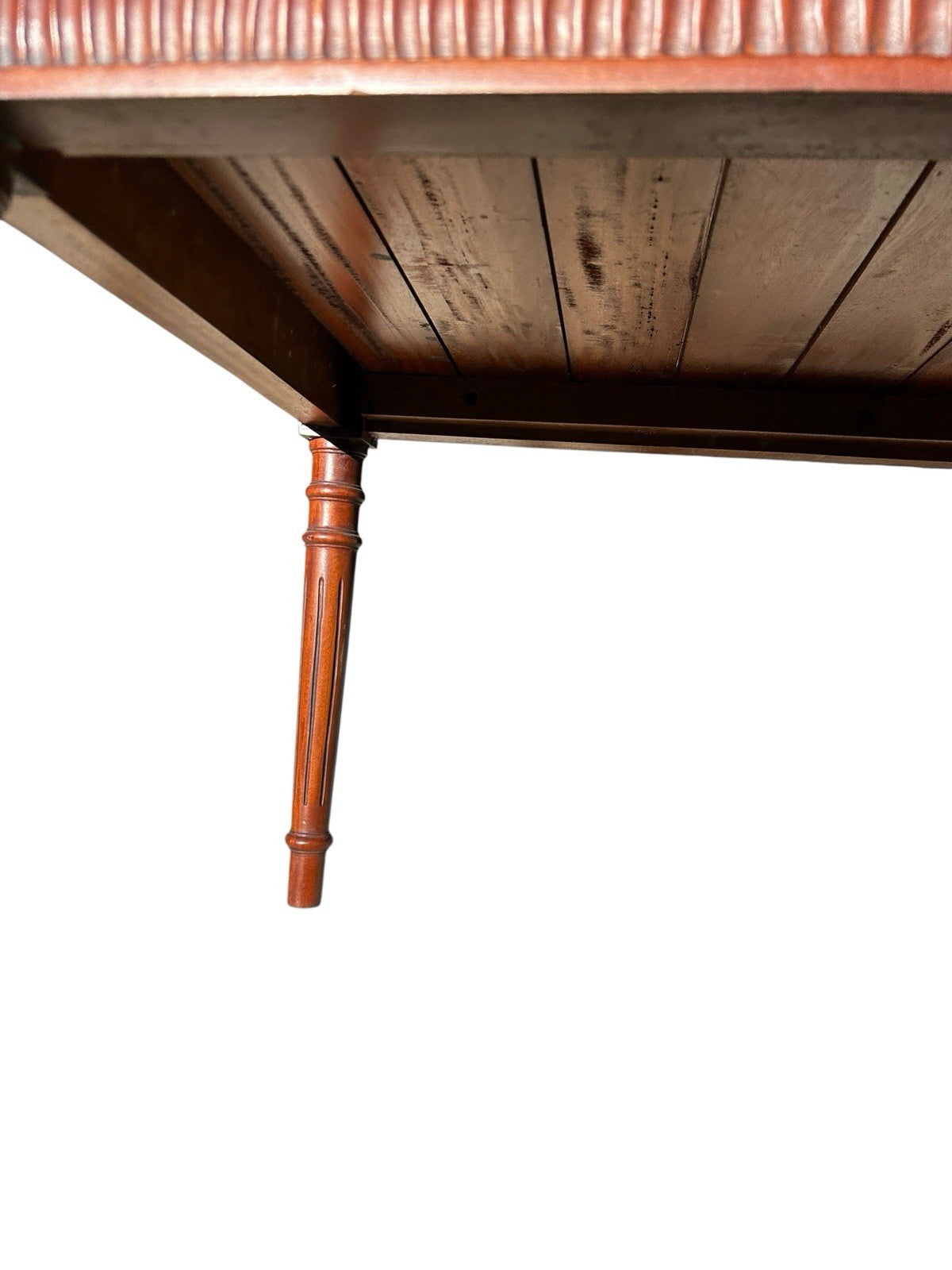 Italian Cane Back Wooden Bench With Cushion