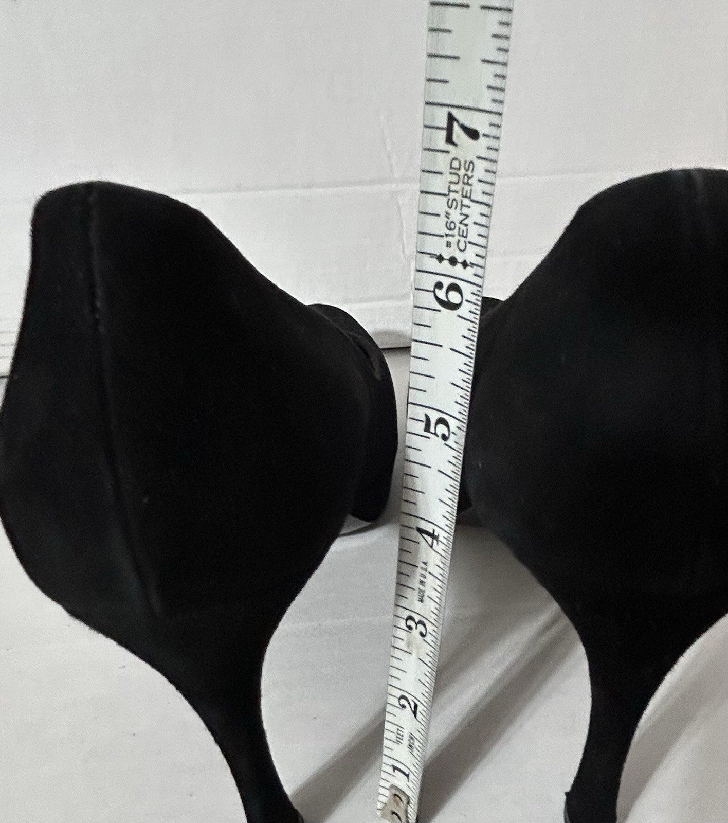 Yves Saint Laurent Women Platform Black Suede Shoes Sz 40.5