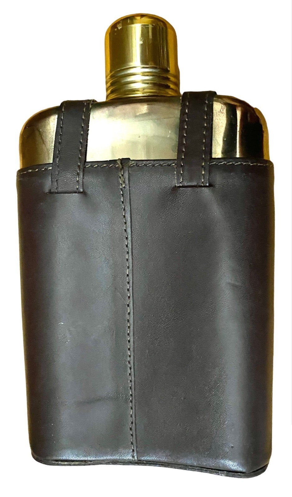 Vintage Saddle whiskey Flask 12 oz