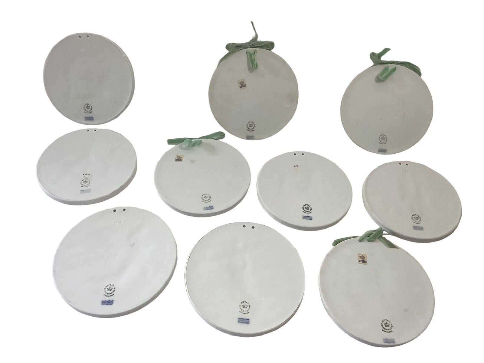 10 Royal Copenhagen Bisque Plates