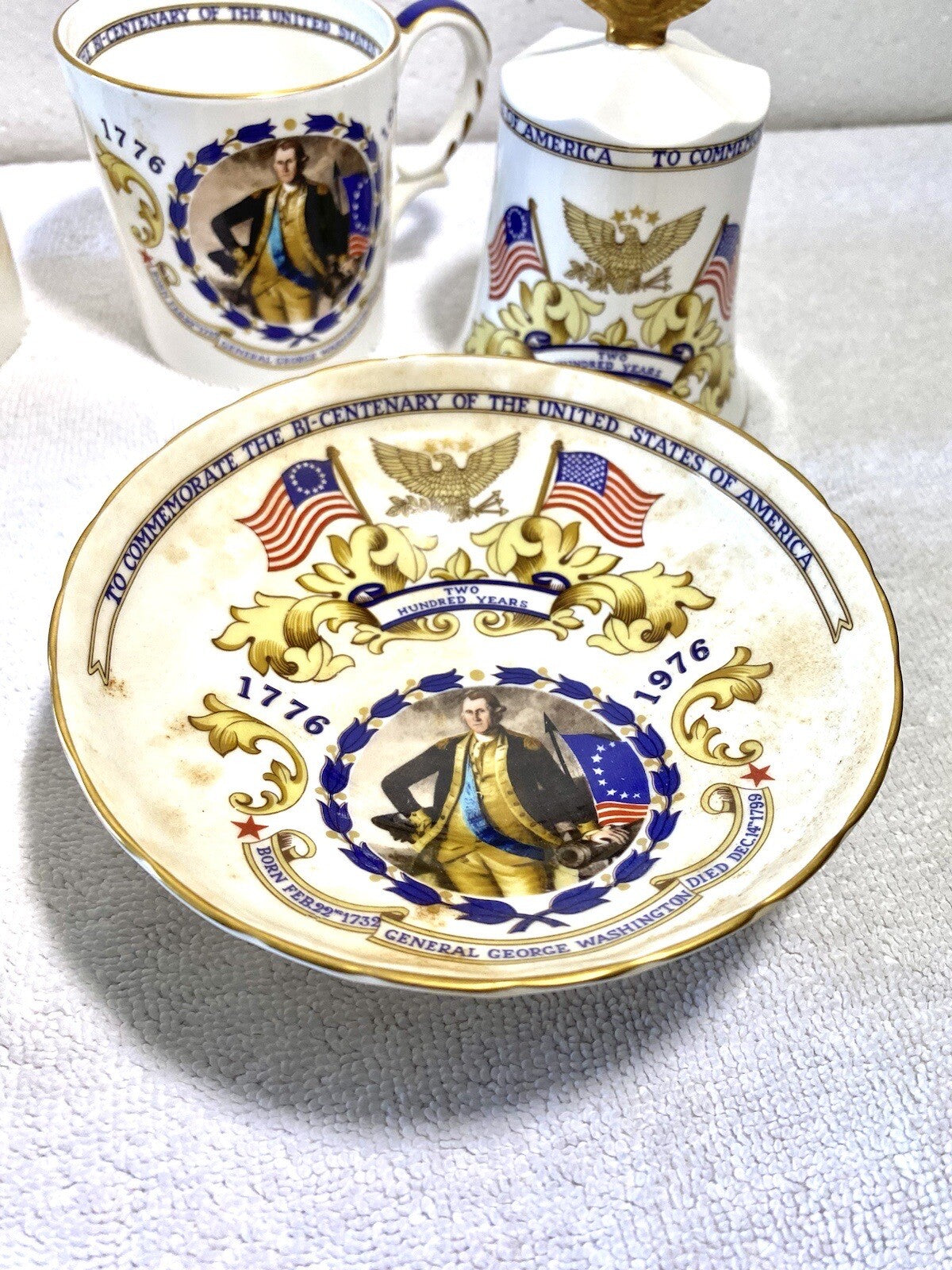 2 Sets Of 3 Ainsley Commemorate The Bi-Centenary Of The United States Of America
