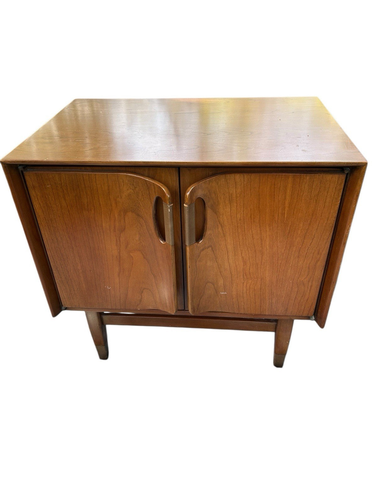Set Of 2 Mid Century Wood NightStand