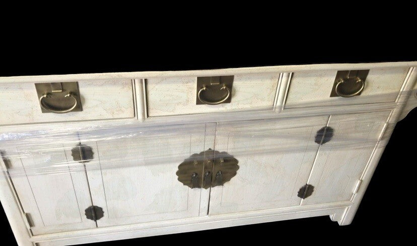 Century Furniture Sabota Asian White Cabinet