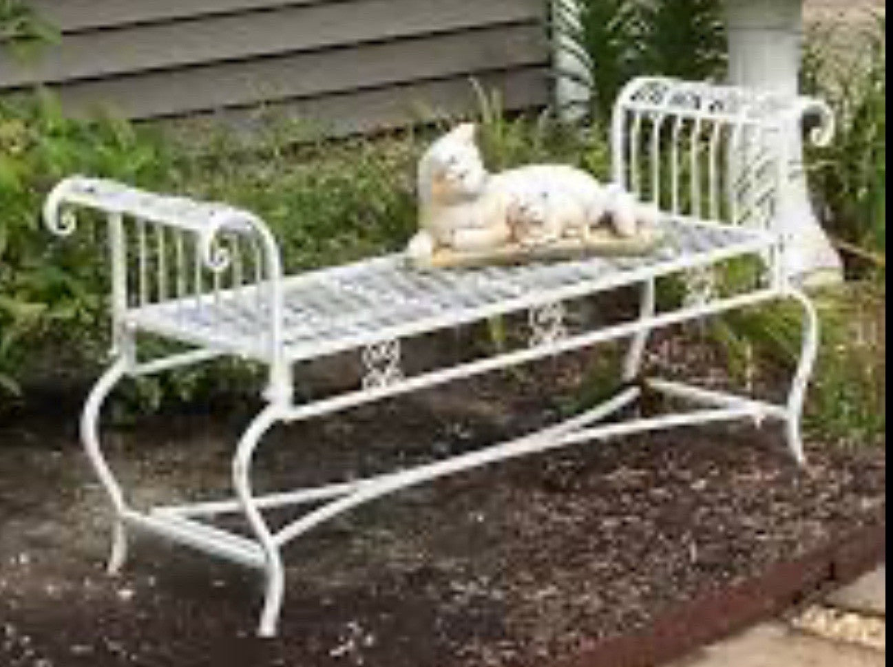 Safevieh Brielle Outdoor /Garden White Bench