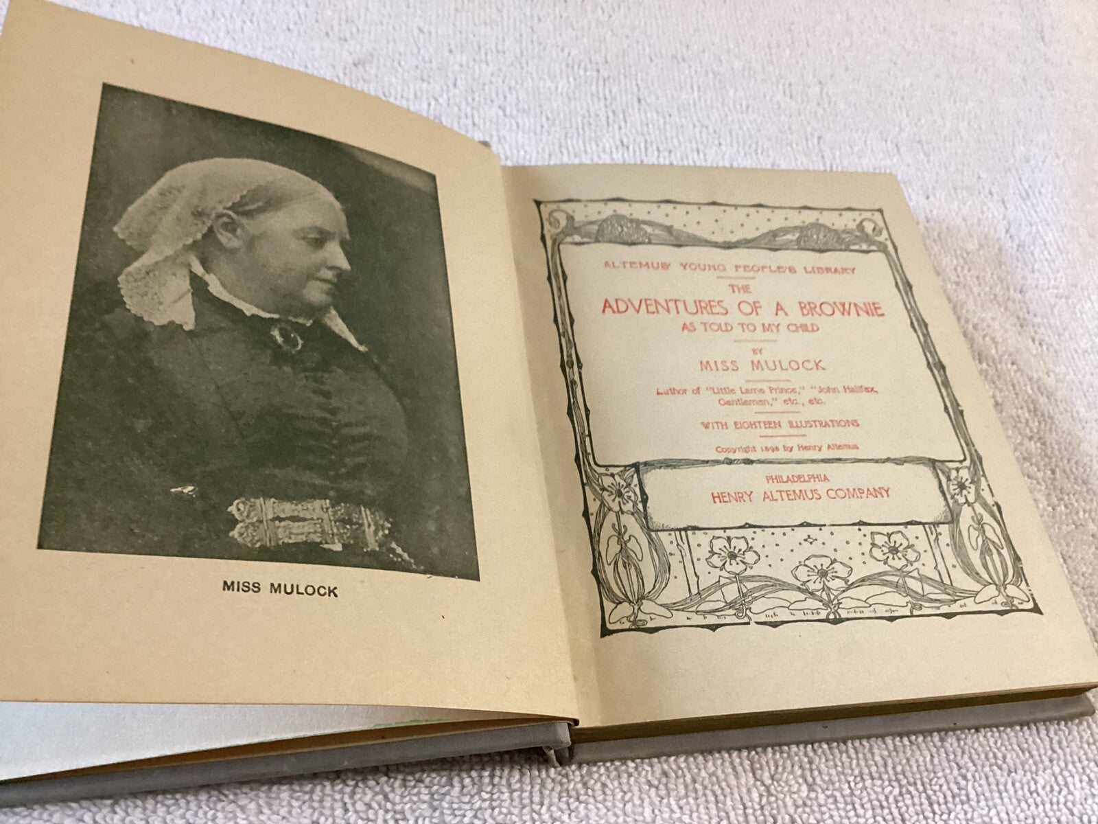 The Adventures of a Brownie by Miss Mulock Altemus 1898 (c) HC Illustrated VG!
