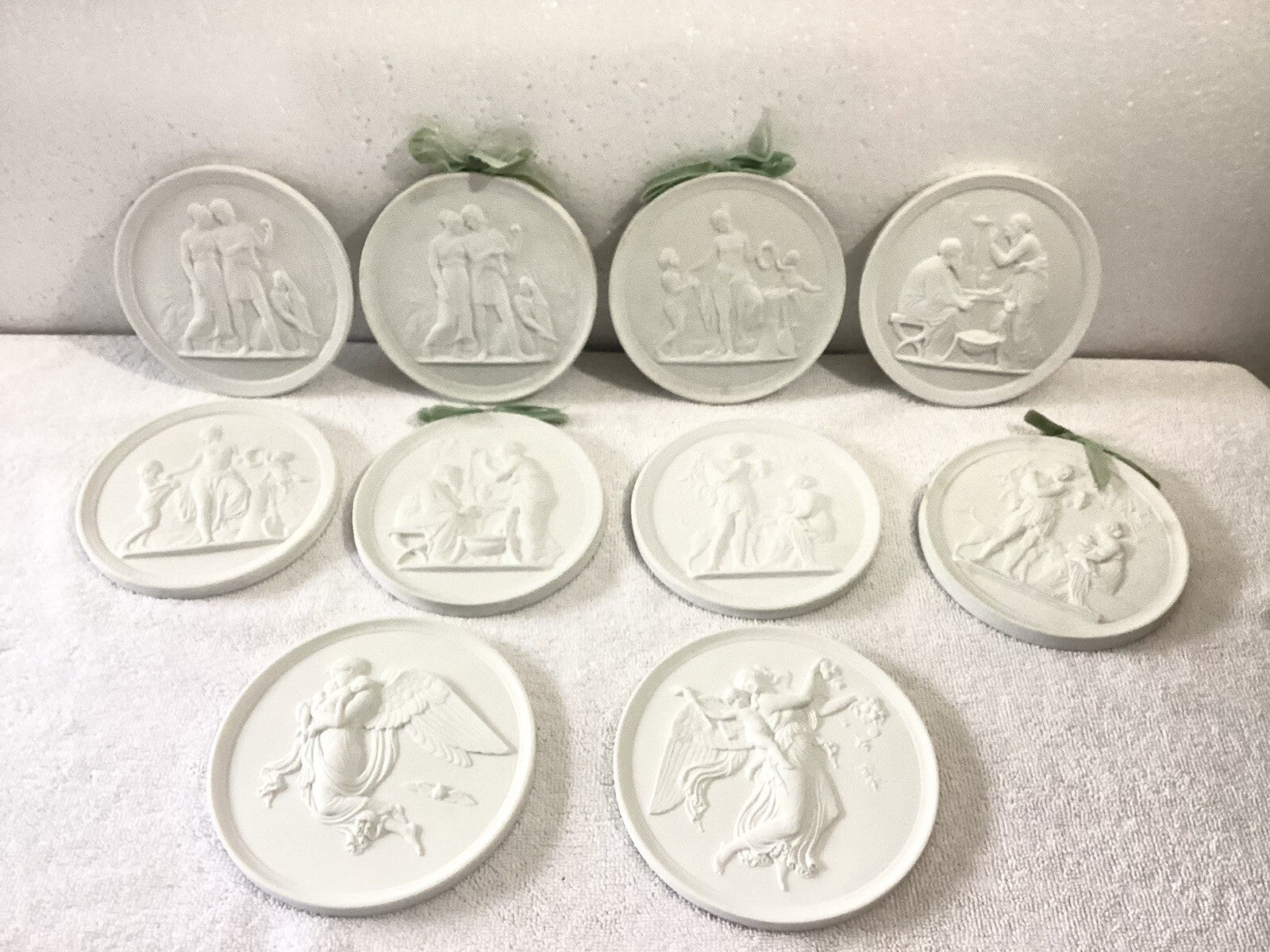 10 Royal Copenhagen Bisque Plates