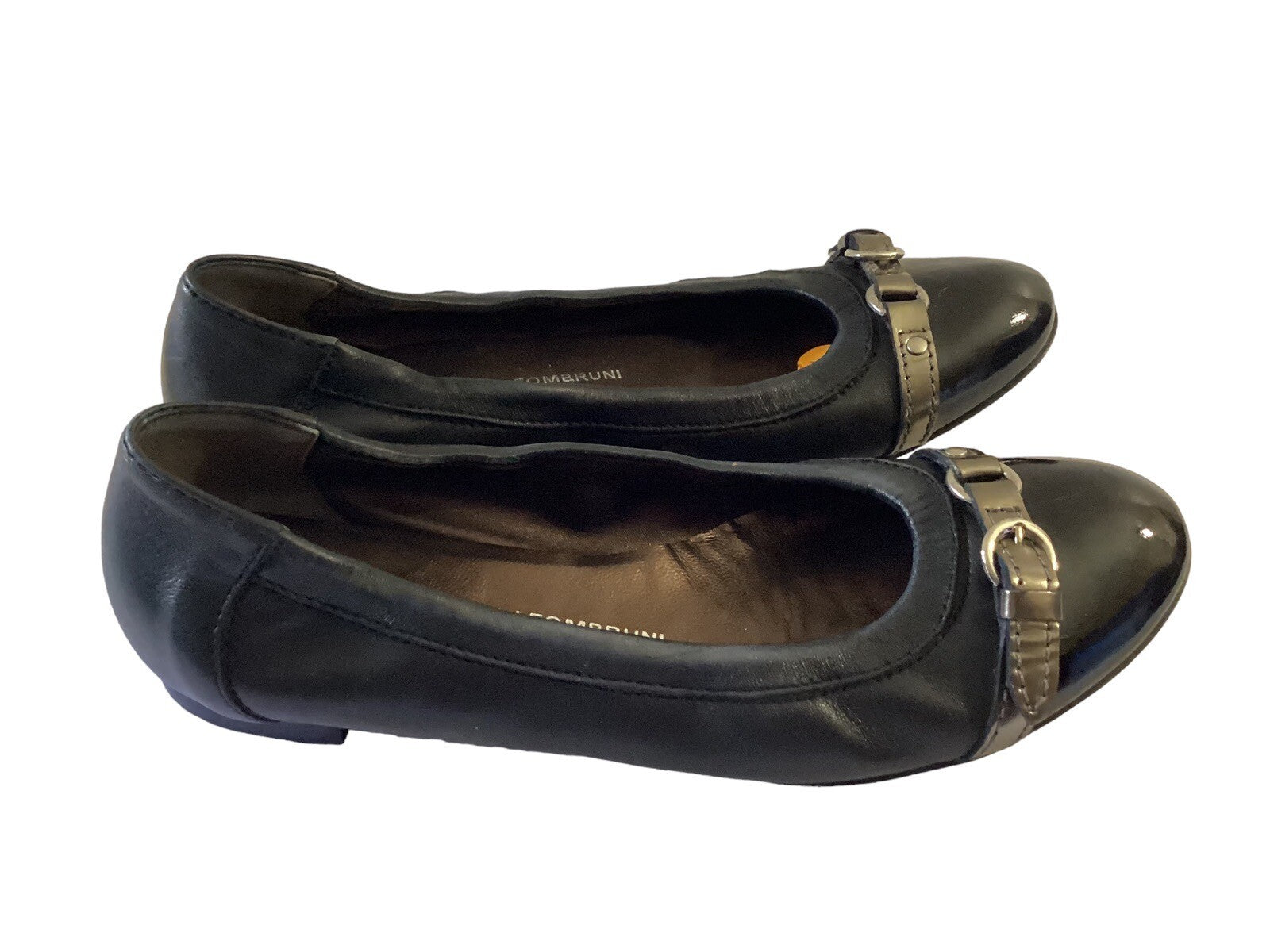 Attilio Guisti Leombruni Black Flats Sz 38.5