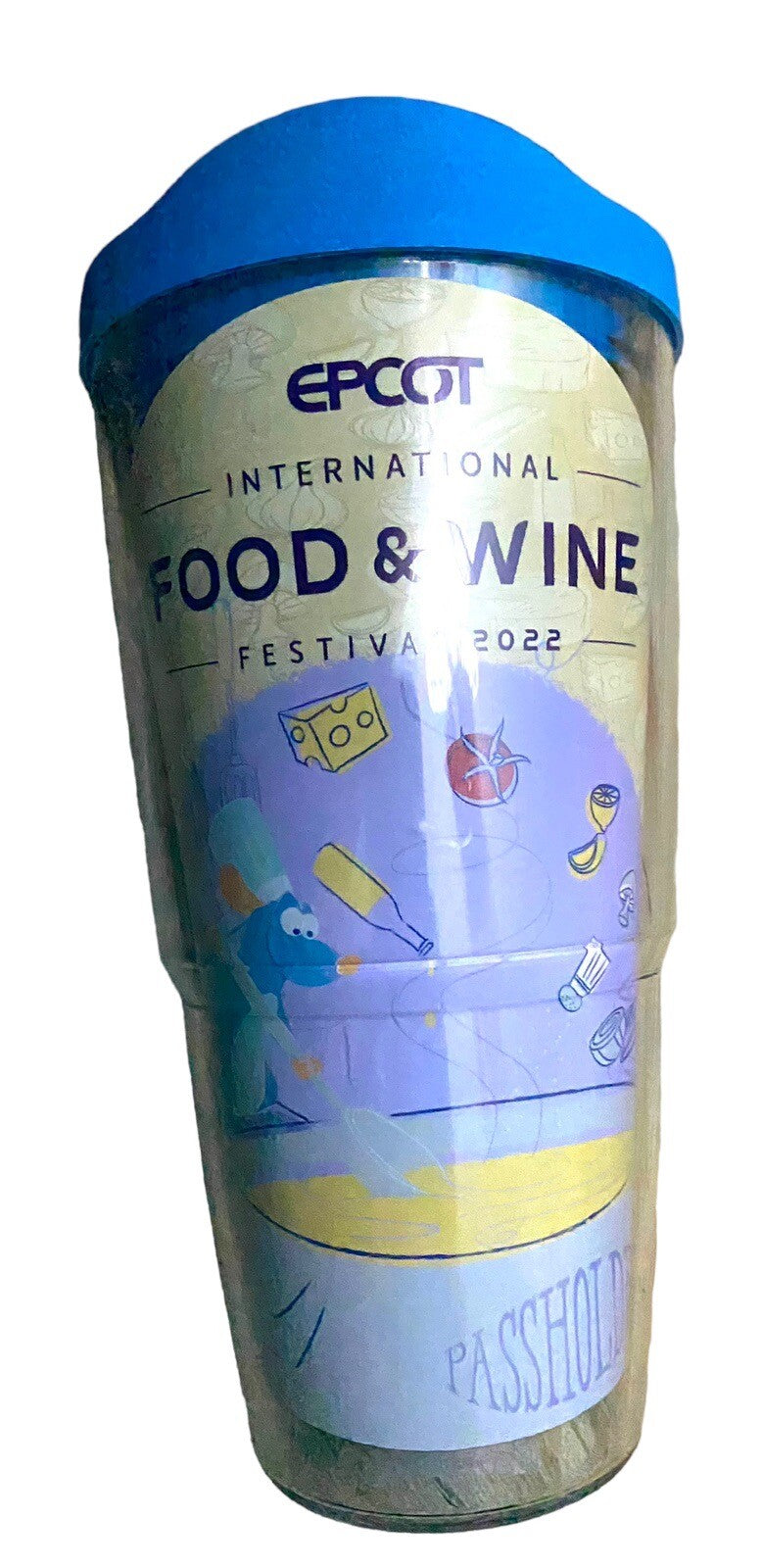 Disney 2022 Epcot Food Wine Festival Ratatouille Remy Tervis 24oz Tumbler