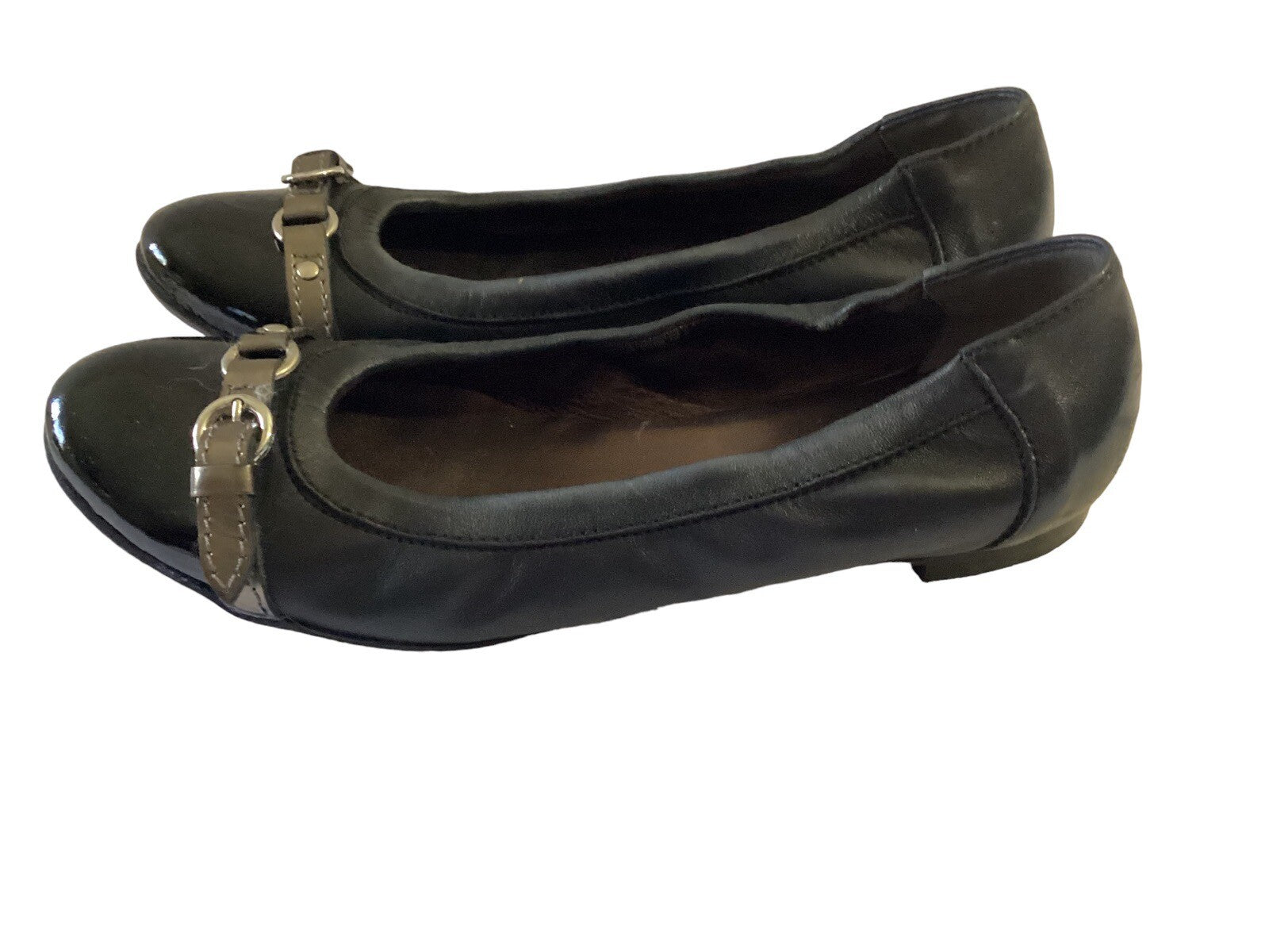 Attilio Guisti Leombruni Black Flats Sz 38.5