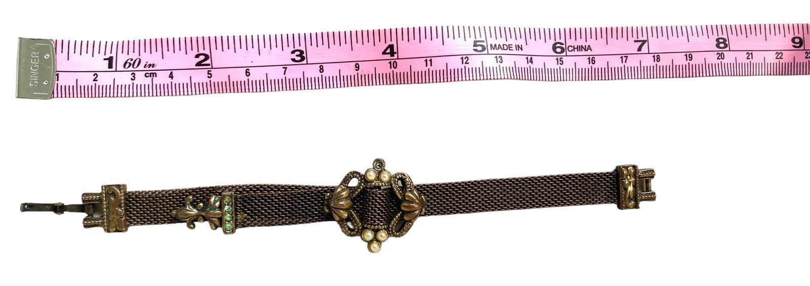 Victorian Bronze Mesh Women Bracelet