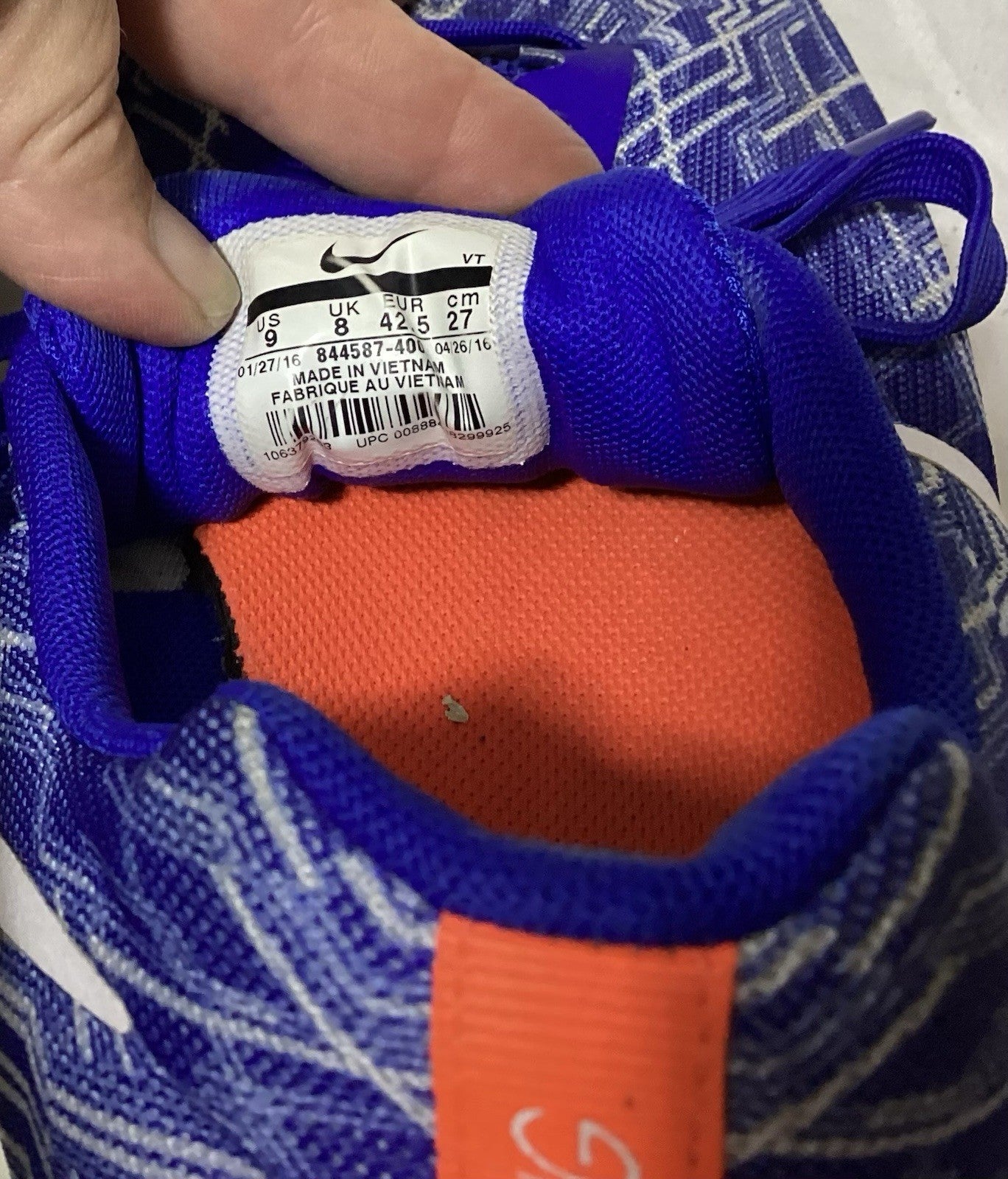 Nike Experience RN5 Running Blue/White Men Sneakers Sz 9