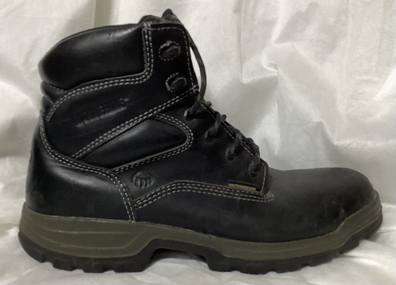 Wolverine Stratus Waterproof Work Boots Stock #08141 Sz 9.5 Color Black