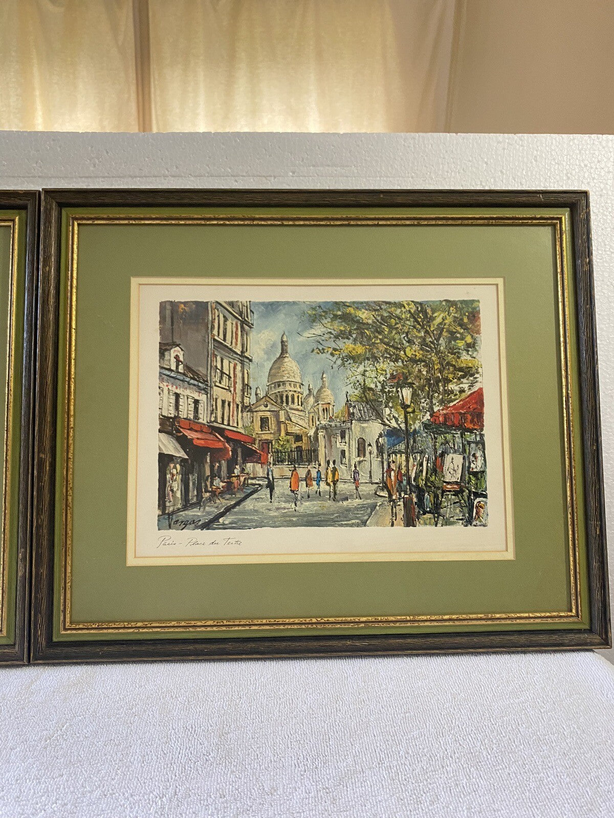 Print Set Of 2 Iconic Mid Century Pedro Vargas Paris Scenes
