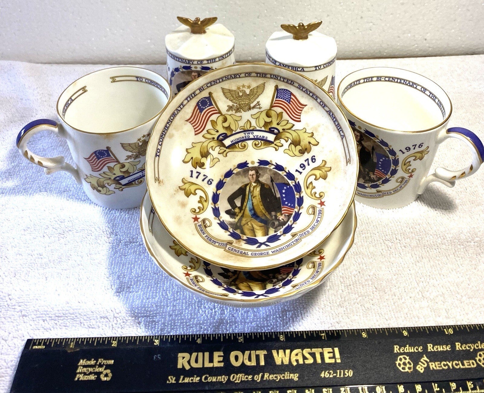 2 Sets Of 3 Ainsley Commemorate The Bi-Centenary Of The United States Of America