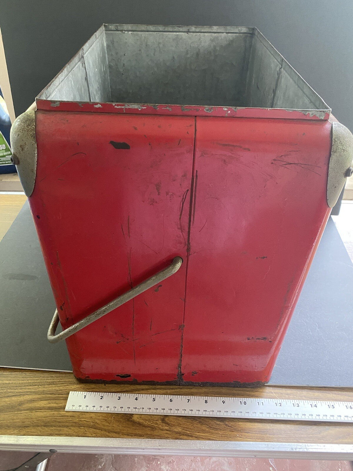Vintage Heavy Coca Cola Ice Chest Cooler With Handle