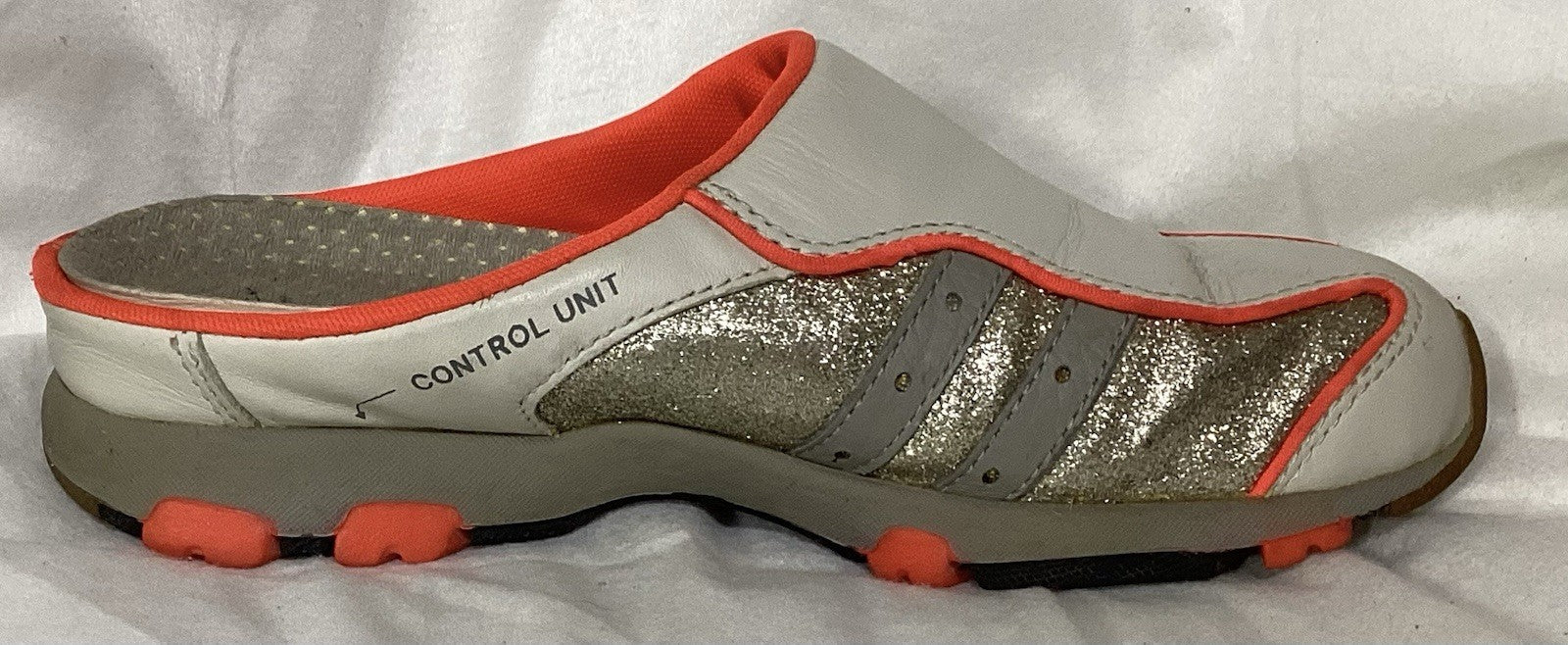 Diesel Orange/Beige/Gold Athletic women Slip On Shoes Size 7.5