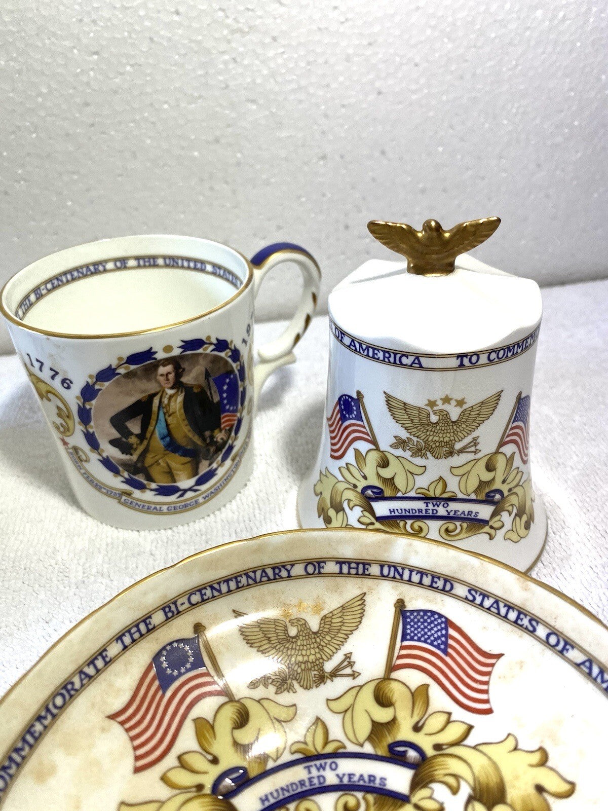 2 Sets Of 3 Ainsley Commemorate The Bi-Centenary Of The United States Of America