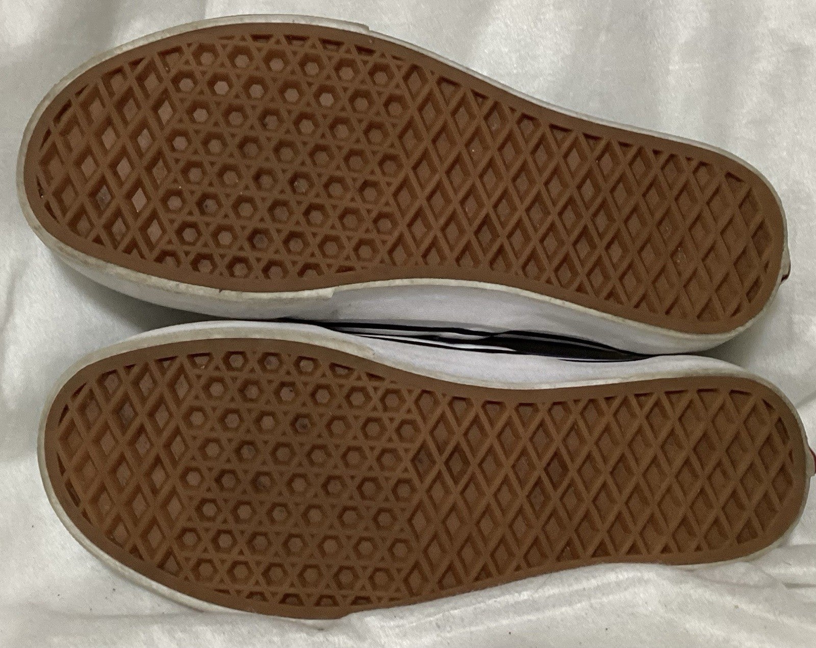 Vans Of The Wall Black & White Sneaker Loafers Sz 5.men/6.5 Women
