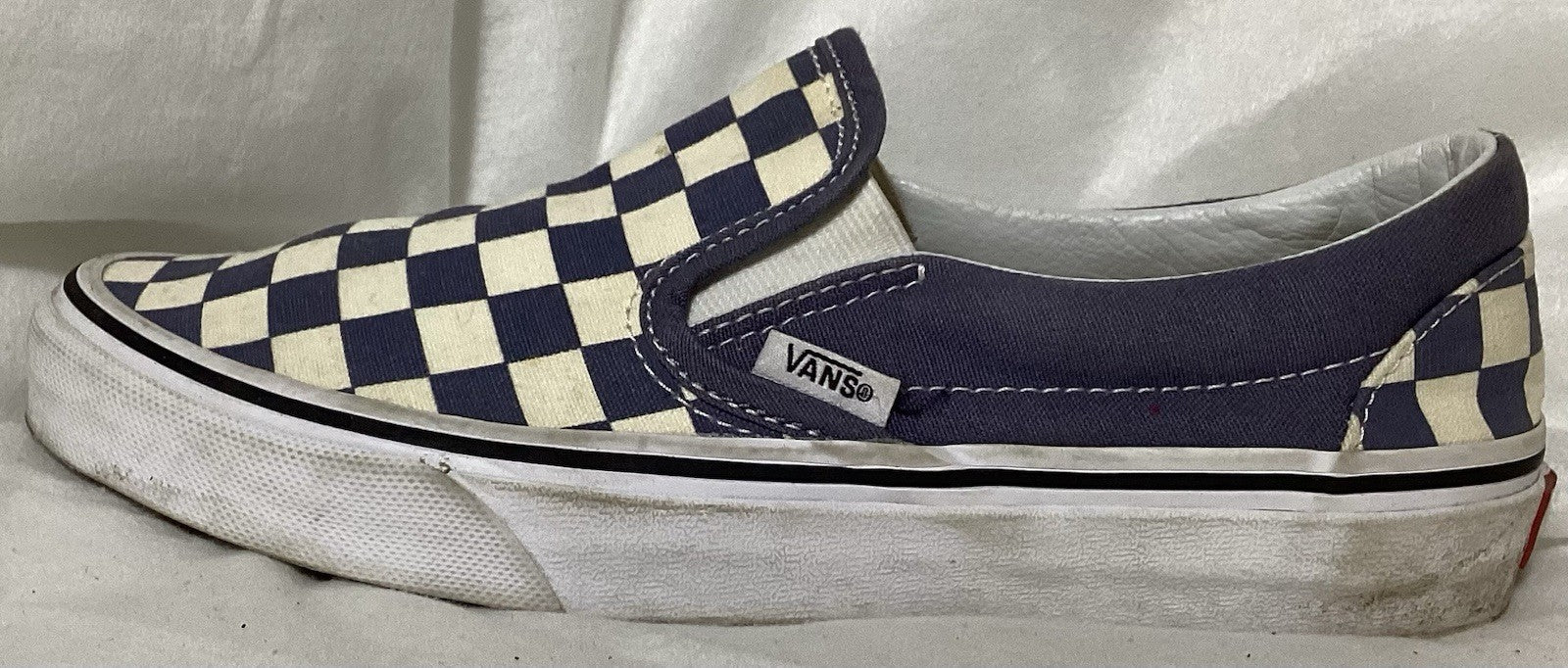 Vans Of The Wall Black & White Sneaker Loafers Sz 5.men/6.5 Women