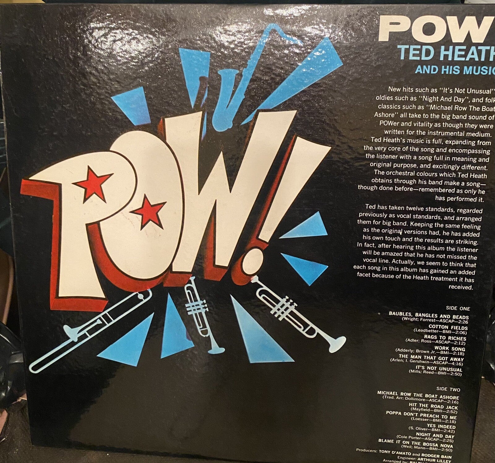 Ted Heath and His Music Pow Phase 4 Four London LP Records Vinyl Album SP44079