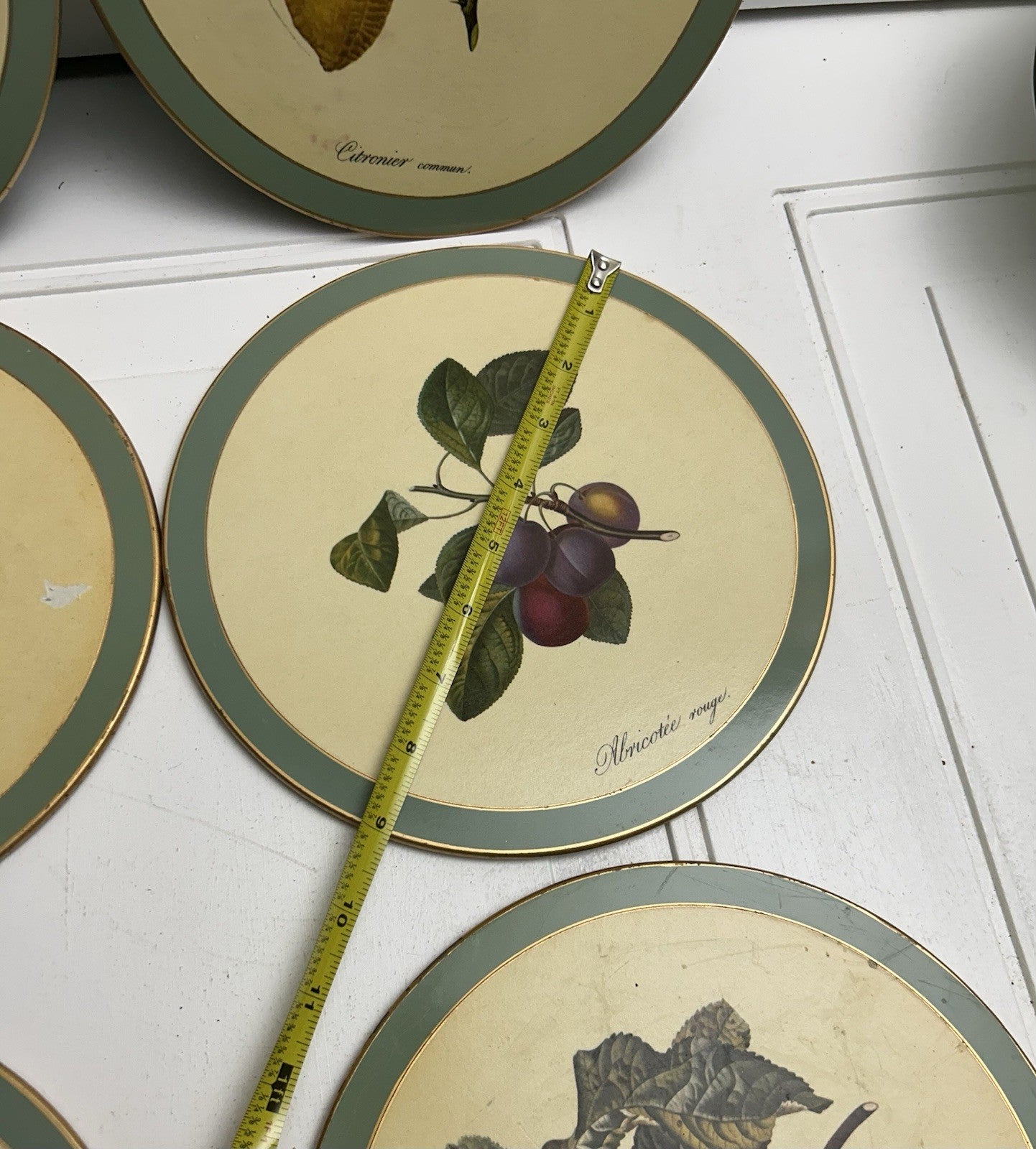 Set Of 6 Vintage Pimpernel Hooker Fruits Placemats
