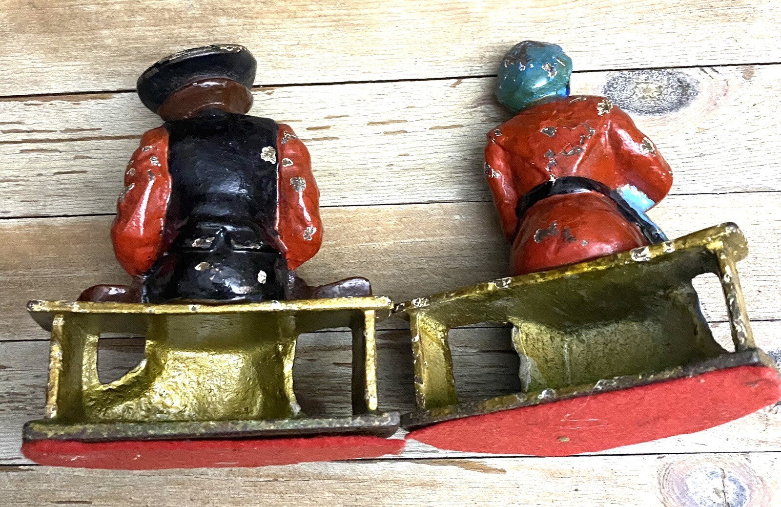 Vintage Cast Iron Amish, Couple Figurines, Bookends