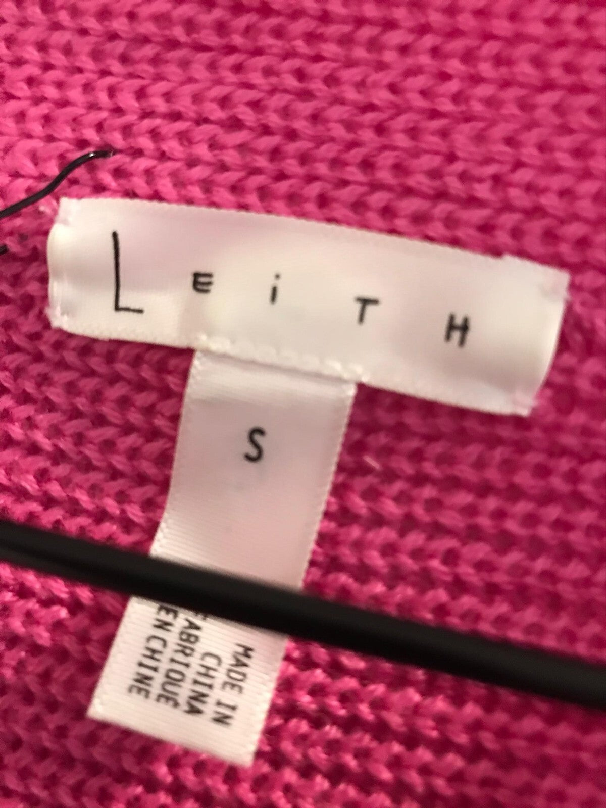 Leith Fushia Pink Women Sweater Sz Small