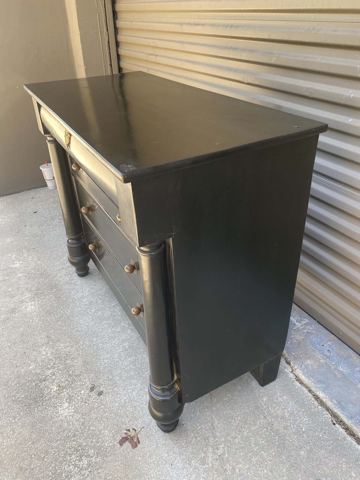 Vintage Black Dresser