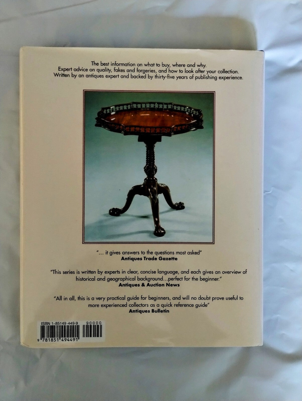 Starting To Collect Antique Furniture Book By John Andrews