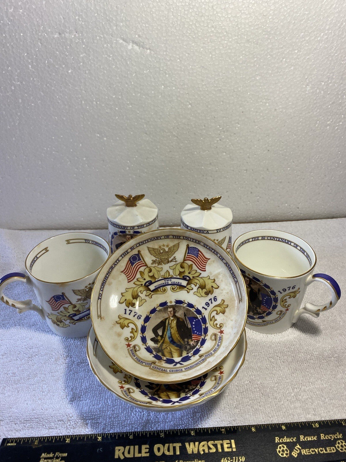 2 Sets Of 3 Ainsley Commemorate The Bi-Centenary Of The United States Of America
